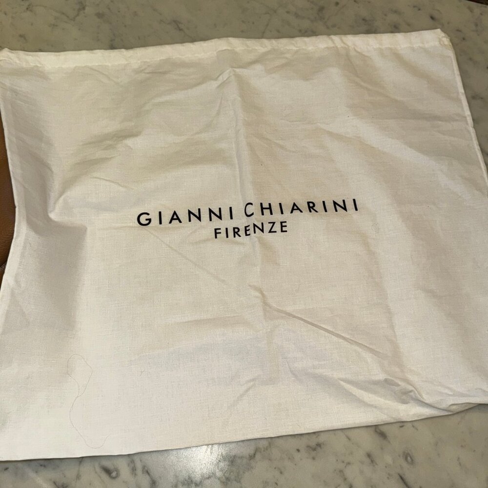 Giani Chiarini Matilde Italian Leather Tote Cognac Camel $385 Retail - Picture 8 of 14